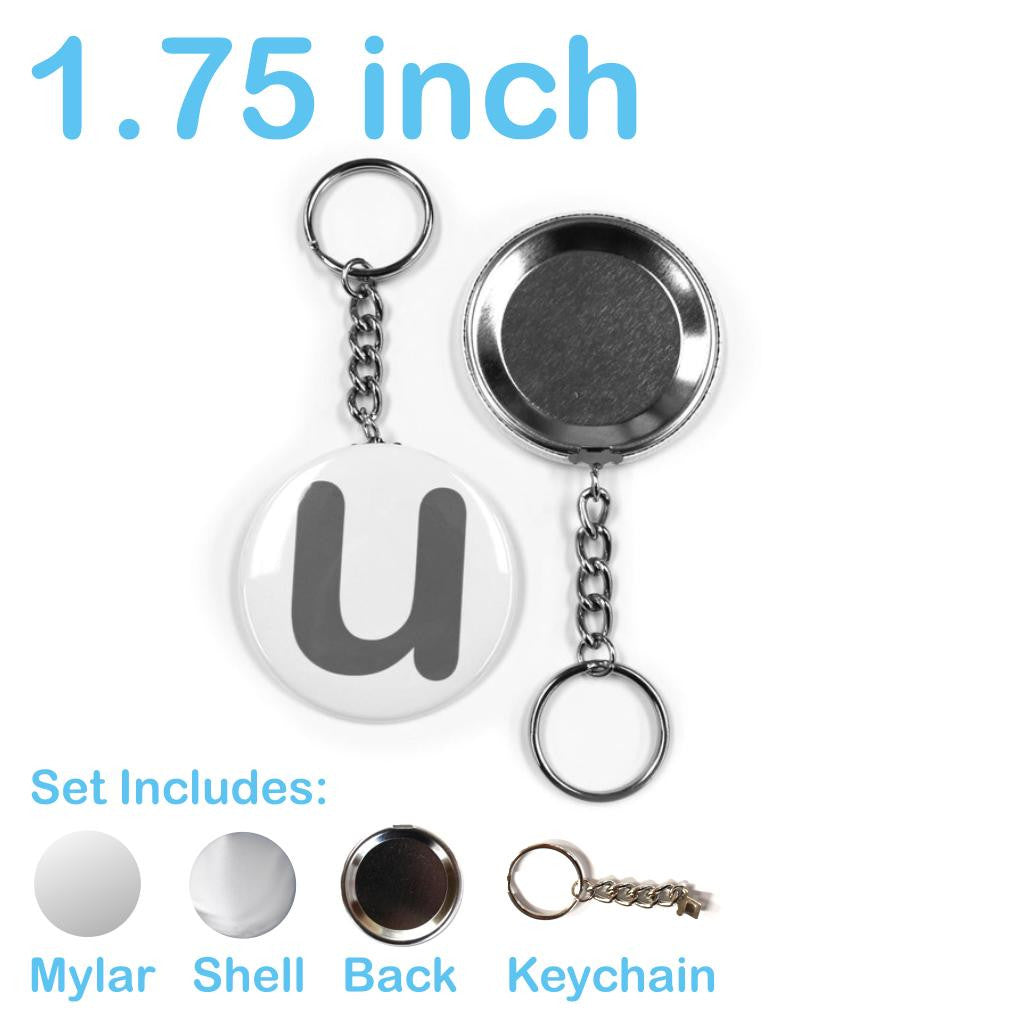 Keychain Button Parts 1.75 Inch / 50 - Button Parts - 4