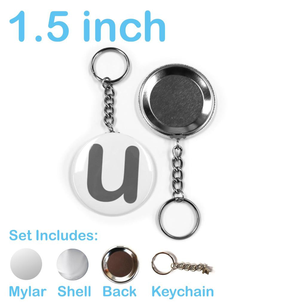 1.25 Versa-Back Chain Keychain Set 100 Sets by American Button Machines